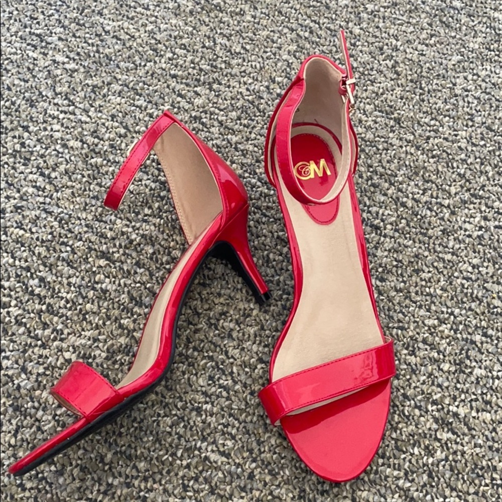 Chelsea Moreland Red Kitten Heels